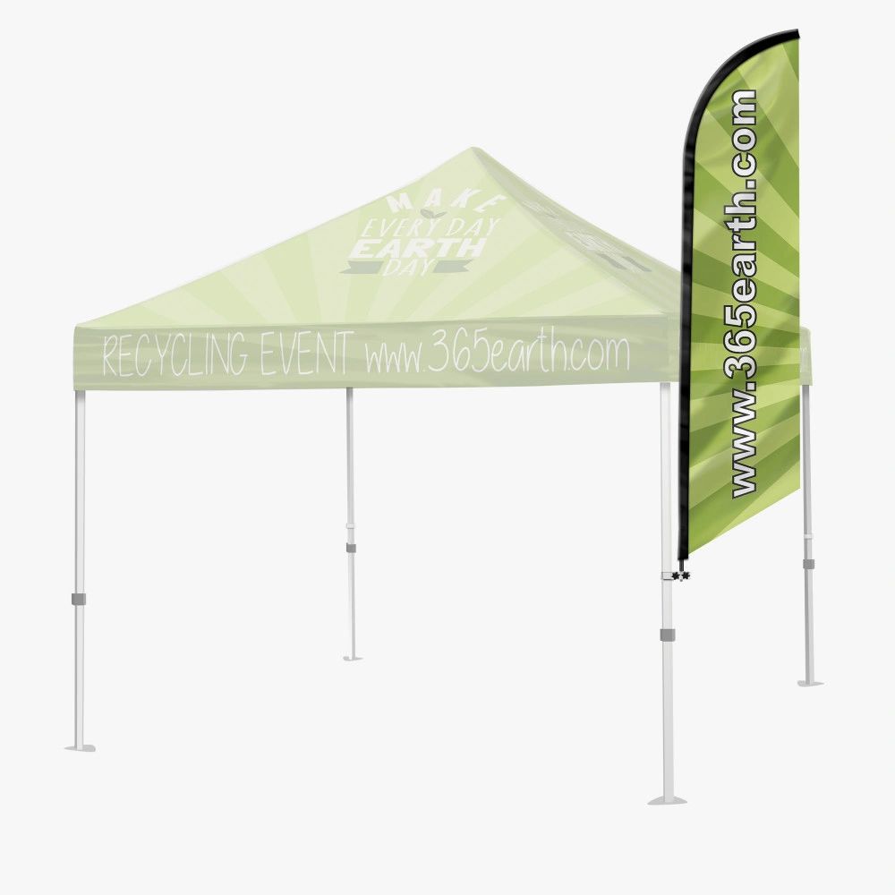 TENT FLAG BANNER (INCLUDES DESIGN, FLAG & POLE)