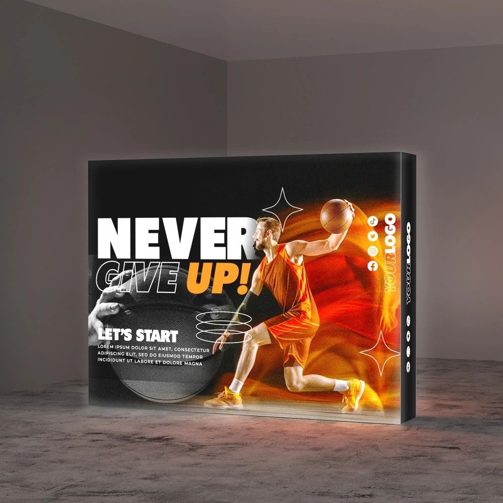 10 FT BACK-LIT POPUP DISPLAY (INCLUDES FABRIC, FRAME & CARRY BAGS)