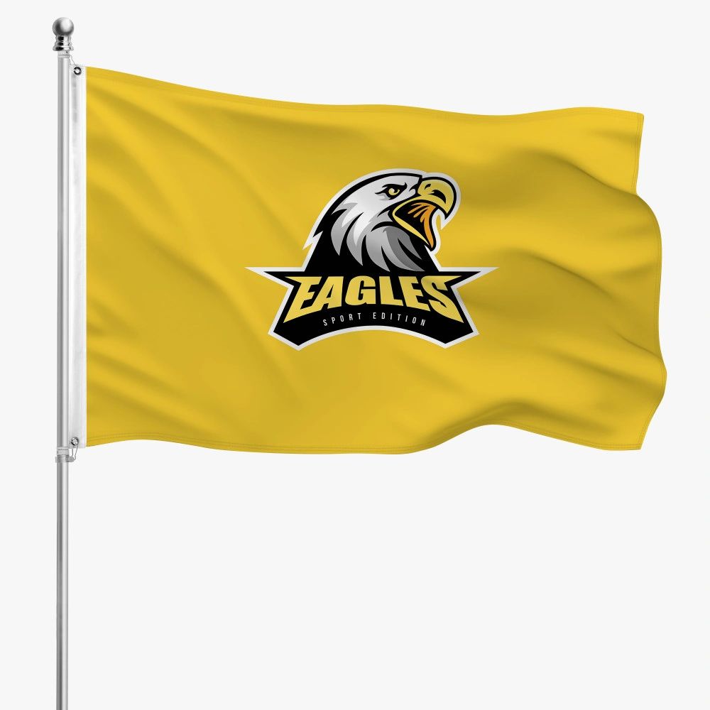 CUSTOM POLE FLAG (INCLUDES DESIGN, POLE, BRACKET & FLAG)