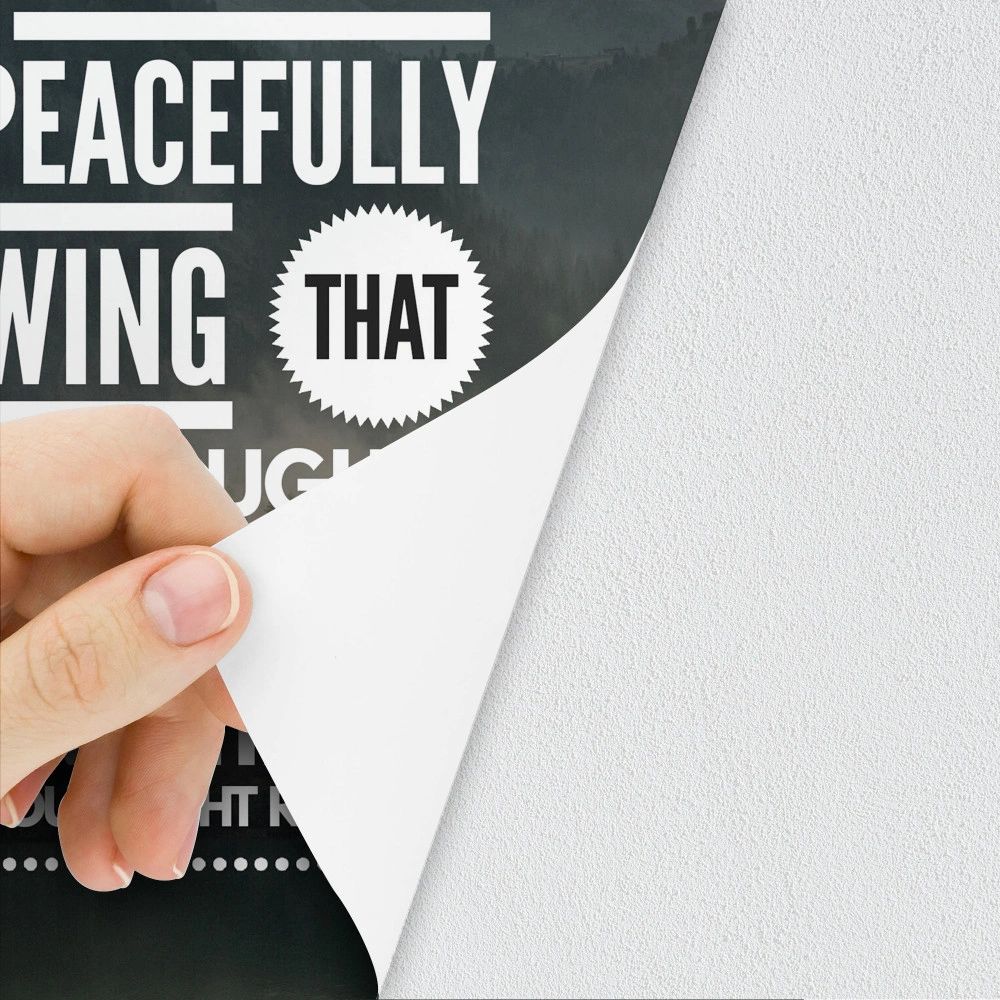 ADHESIVE WALL FABRIC ( LOW TAC ADHESIVE FABRIC w/ MATTE FINISH