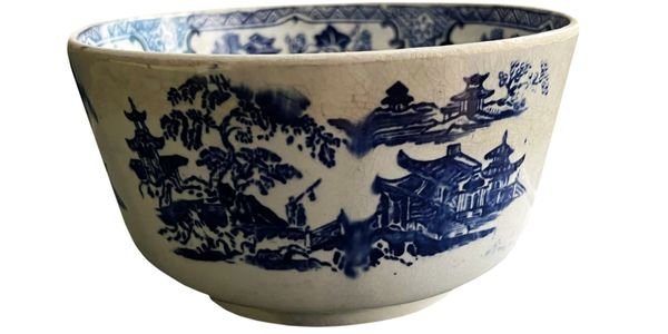 Small Blue and White Ironstone Bowl 
