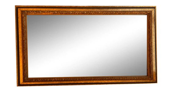Gilt With Black Over Mantle Wall Mirror