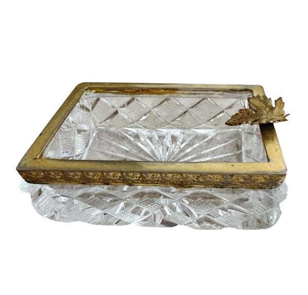 French Baccarat Style Crystal Ashtray or Catchall