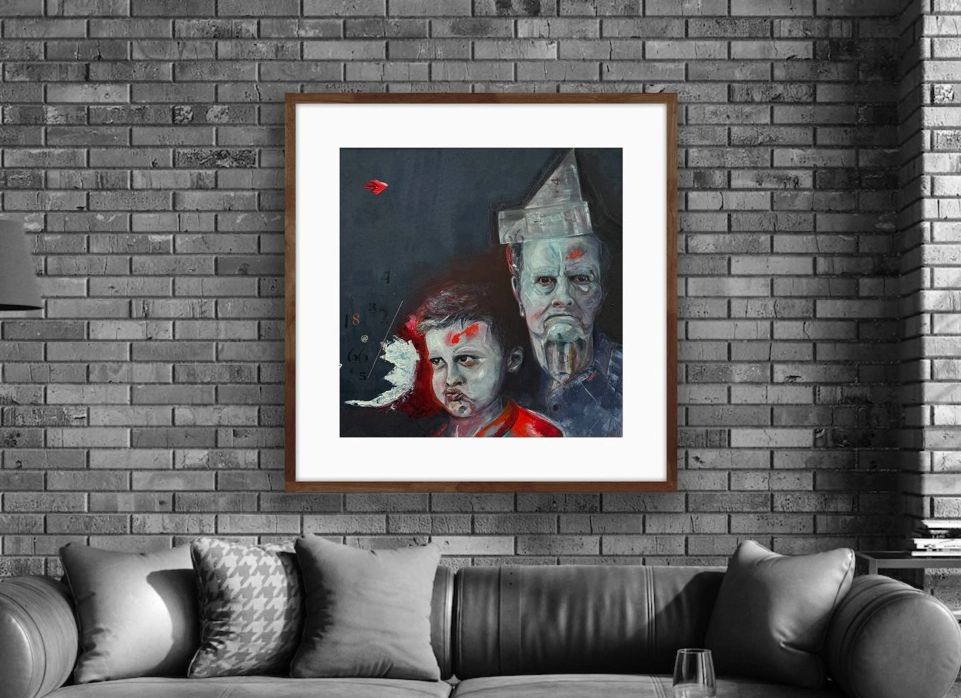 Old person with child
