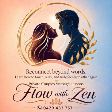 Artistic couple reconnecting through massage lessons.