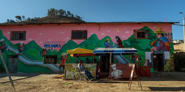 Mural Amunas en San Pedro de Casta Perú