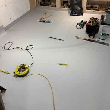 Installing Safety flooring 