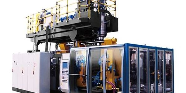 Industrial plastic molding machine.