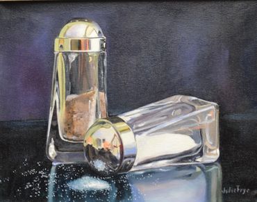 "Salt and Pepper"
12" x 16" 
Oil on canvas
SOLD