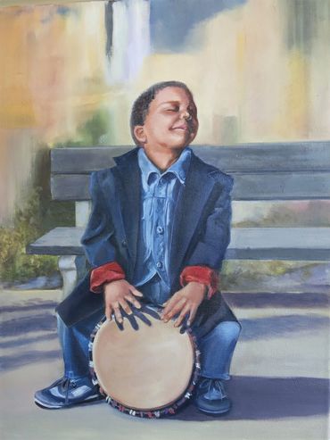 "Little Drummer Boy"
12" X 16" Oil on canvas
SOLD