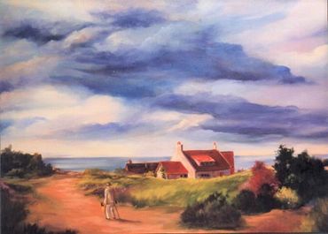 "Stormy Beach, Normandy"
Oil
24" X 30"
Framed
$375.00
