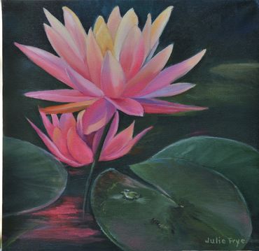 "Water Lily"
12" x 12" Oil on canvas
Framed
$200.00