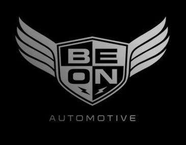 Be On Automotive logo with wings and lightning bolts.