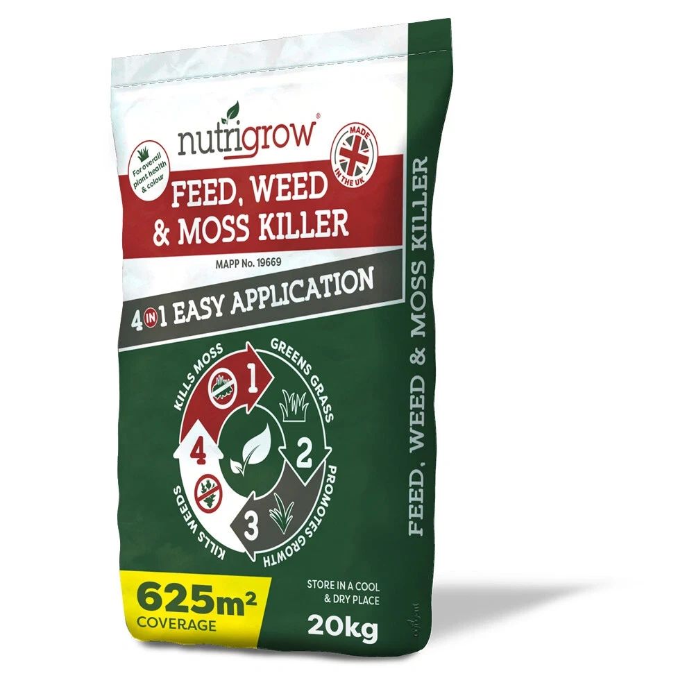 Nutrigrow Feed, Weed & Moss Killer 20kg - Professional Weed Killer UK
