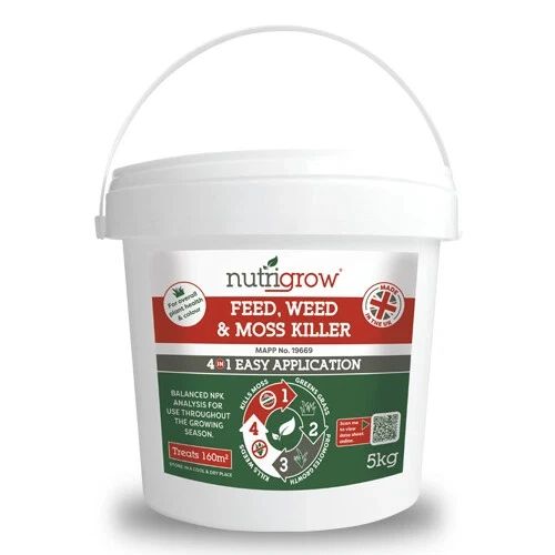 Nutrigrow Feed, Weed & Moss Killer 5kg - Professional Weed Killer UK