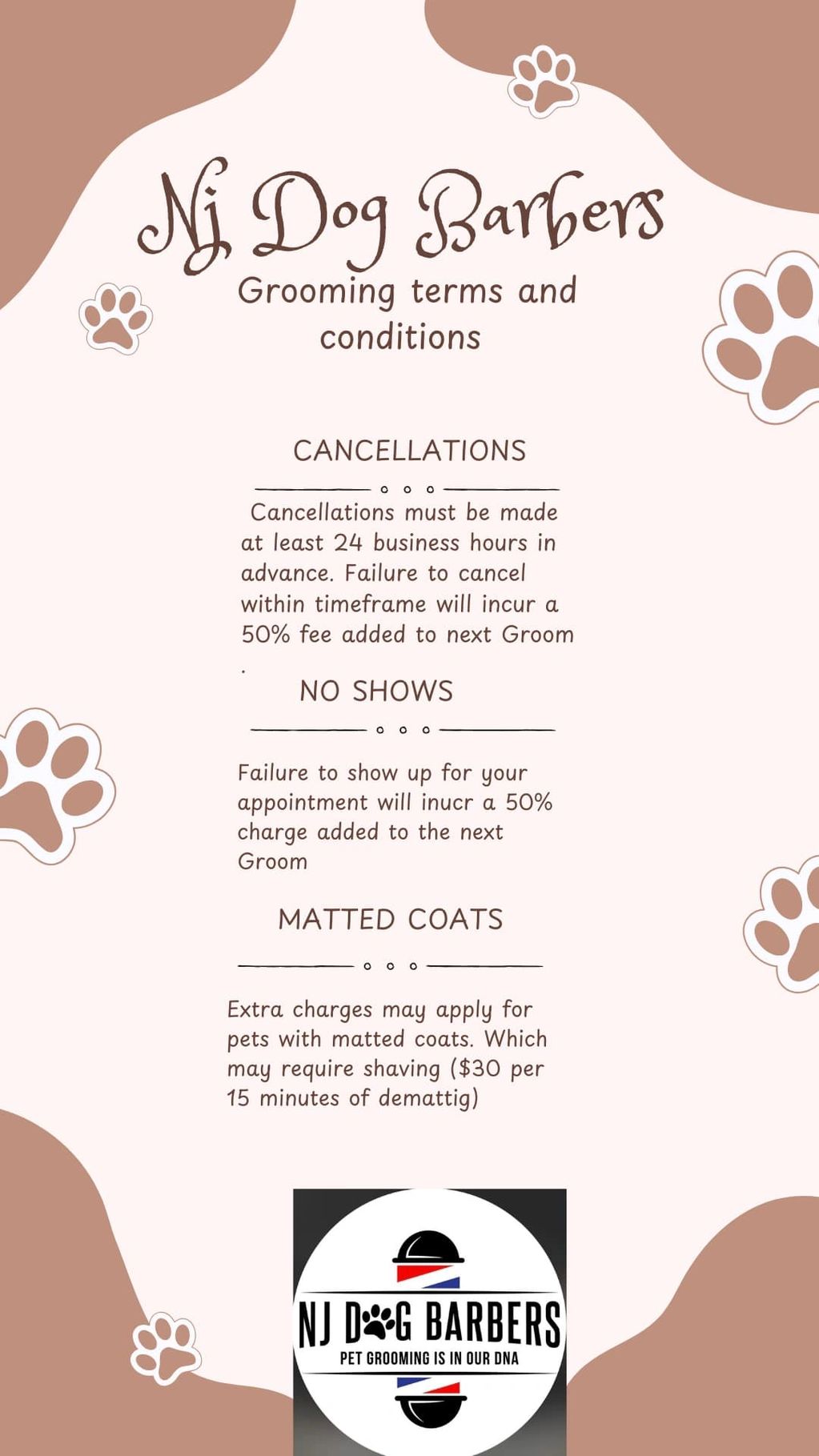 NJ Dog Barbers - Grooming, Dog Grooming, Pet Grooming