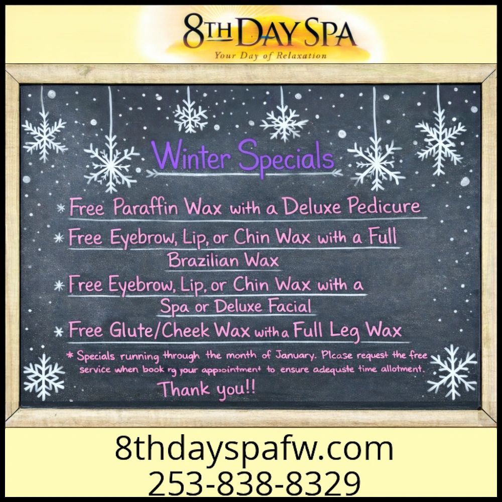 January Specials! Treat yourself to FREE waxing when you do several of our services! Check it out!