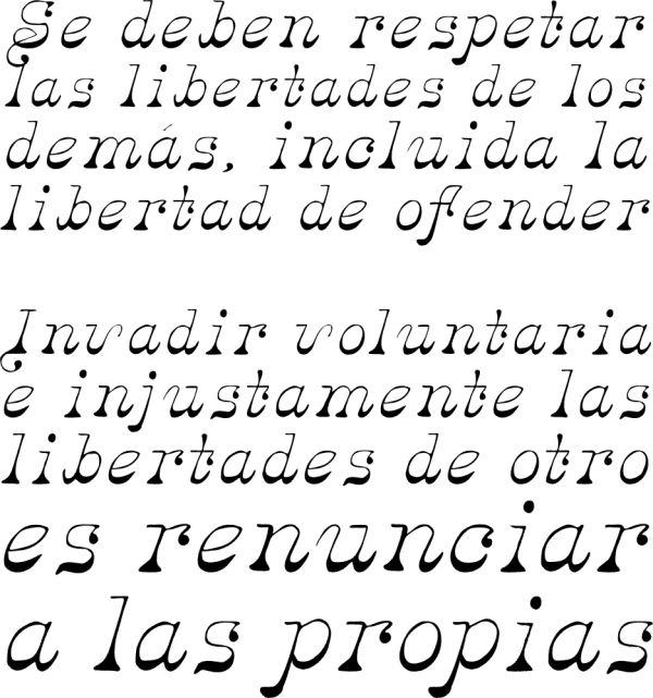 Texto en español sobre respetar las libertades de los demás, incluso la libertad de ofender.