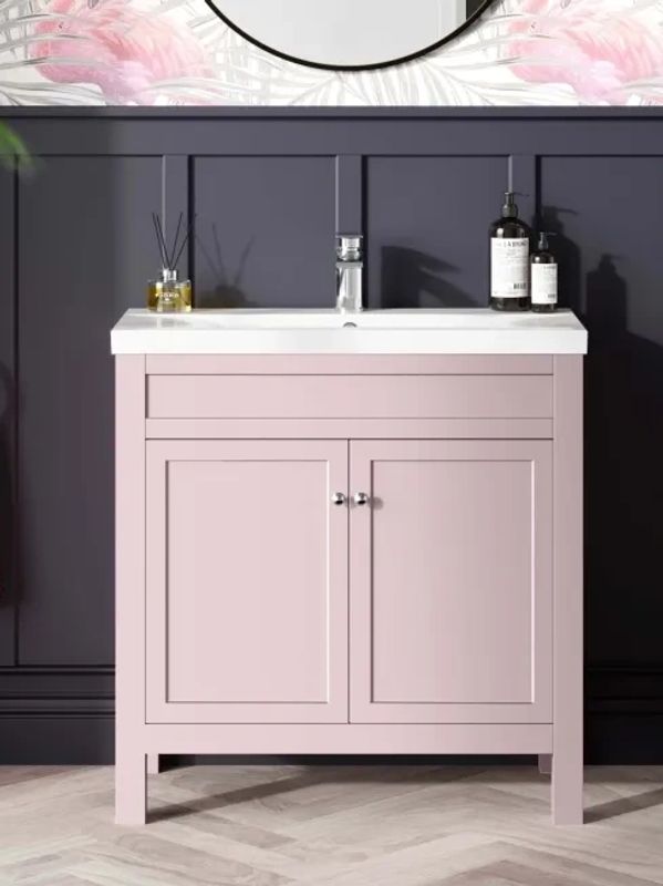 Non-plumbed sinks pink cashmere collection by BigTapps