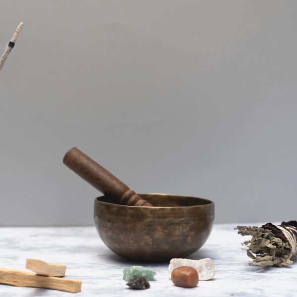 Holistic healing instruments and singing bowl
