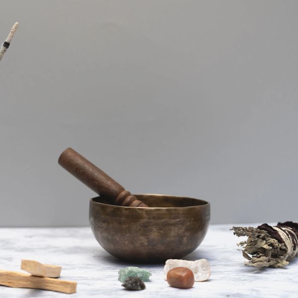 Holistic healing instruments and singing bowl