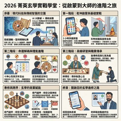 2026菁英玄學實戰學堂，從啟蒙到大師的進階之旅。