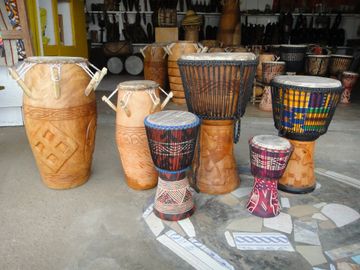 13’ head djembe drum $450
11’ head  djembe drum $350
