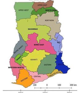New map of Ghana!