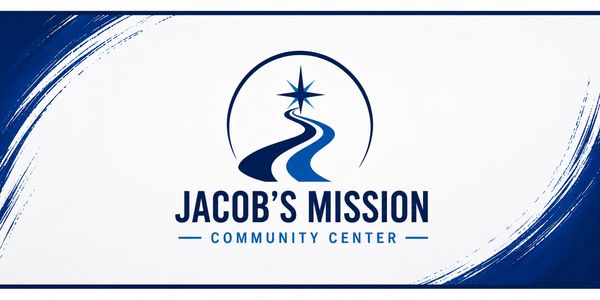 Logo of Jacob's Mission Community Center with a star and winding path.