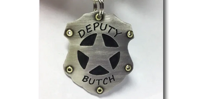 Deputy Badge Pet Collar Tag