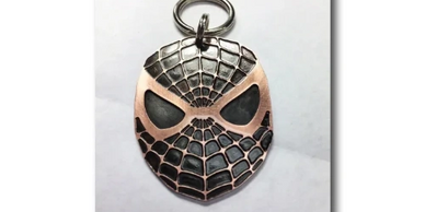 Spiderman Pet Collar Tag