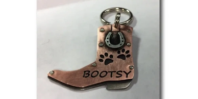 Cowboy Boot Pet ID Tag
