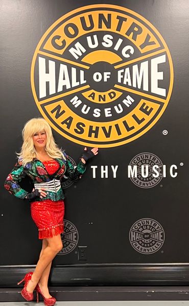 Nashville's best Dolly Parton Impersonator Michelle Spaziano at the Country Music Hall of Fame