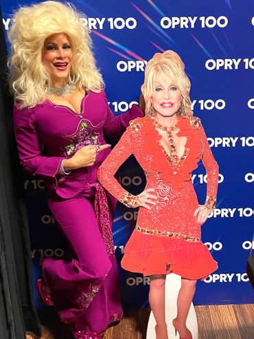 Nashville’s best Dolly Parton Impersonator Michelle Spaziano 80’s look Grand Ole Opry