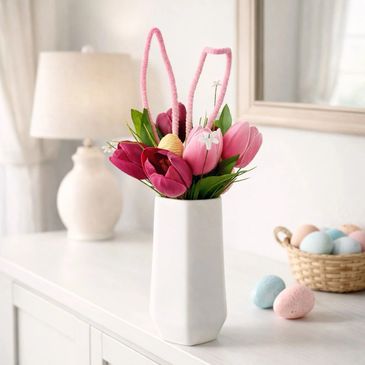 The Bunny Bloom arrangement by Holiday Picked. Free local delivery available to Knox County, Ohio.