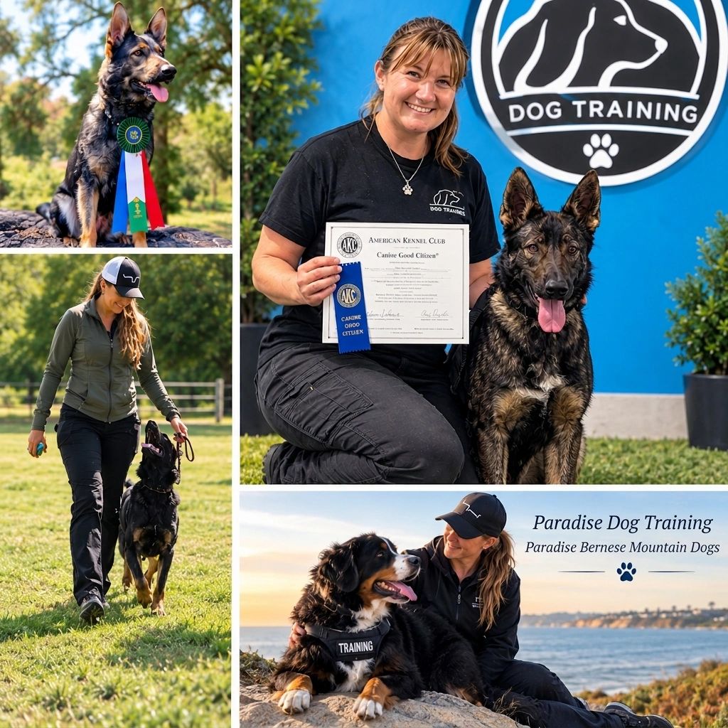 Paradise Dog Training partners with Paradise Bernese Mountain Dogs