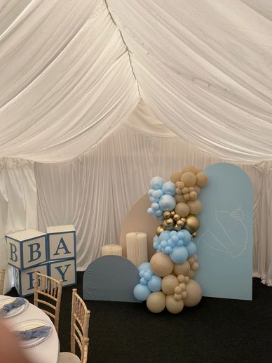 Baby shower set up