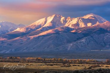 Pahsimeroi, mountain, range, majestic, central Idaho, sunset, glow, McKay, landscape