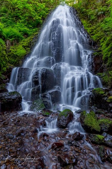 Elowah Falls, Elway Falls, Emeral falls, Columbia Gorge, gorton creek, Oregon, waterfall,