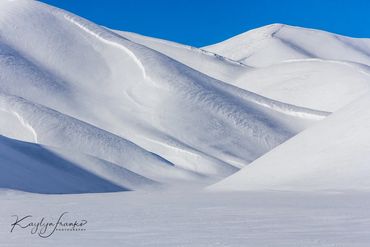 blue sky, central Idaho, Hailey, Idaho, mountains, snow, white, winter