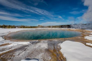  Midway Geyser, Turquoise Pool, water, winter, Wyoming, Yellowstone National Park