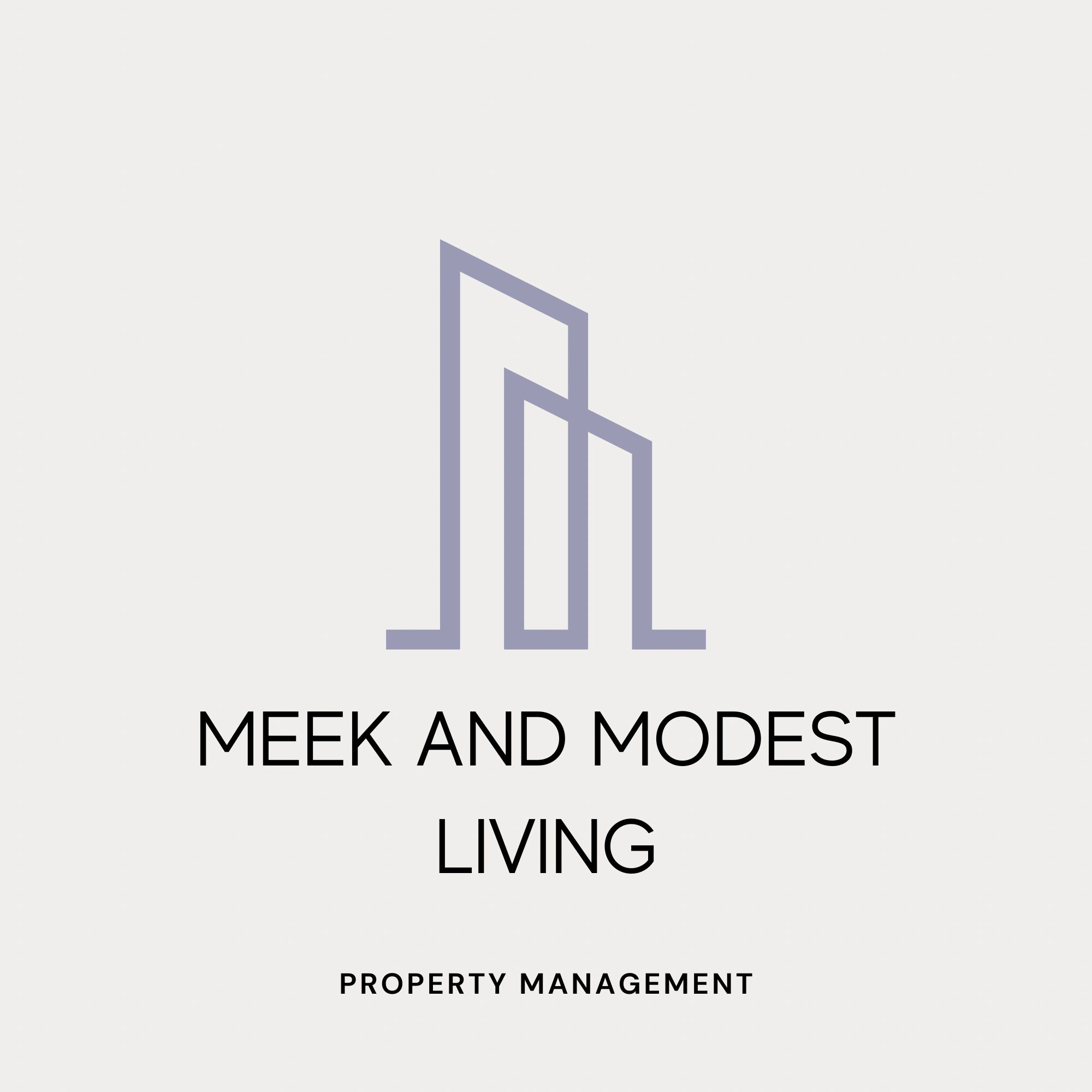 Minimalist logo and text for a property management company.
