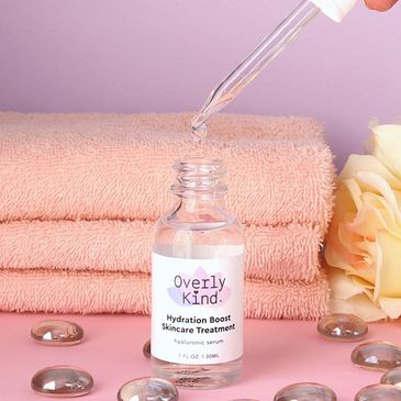 Hydration Skincare with pink towels 