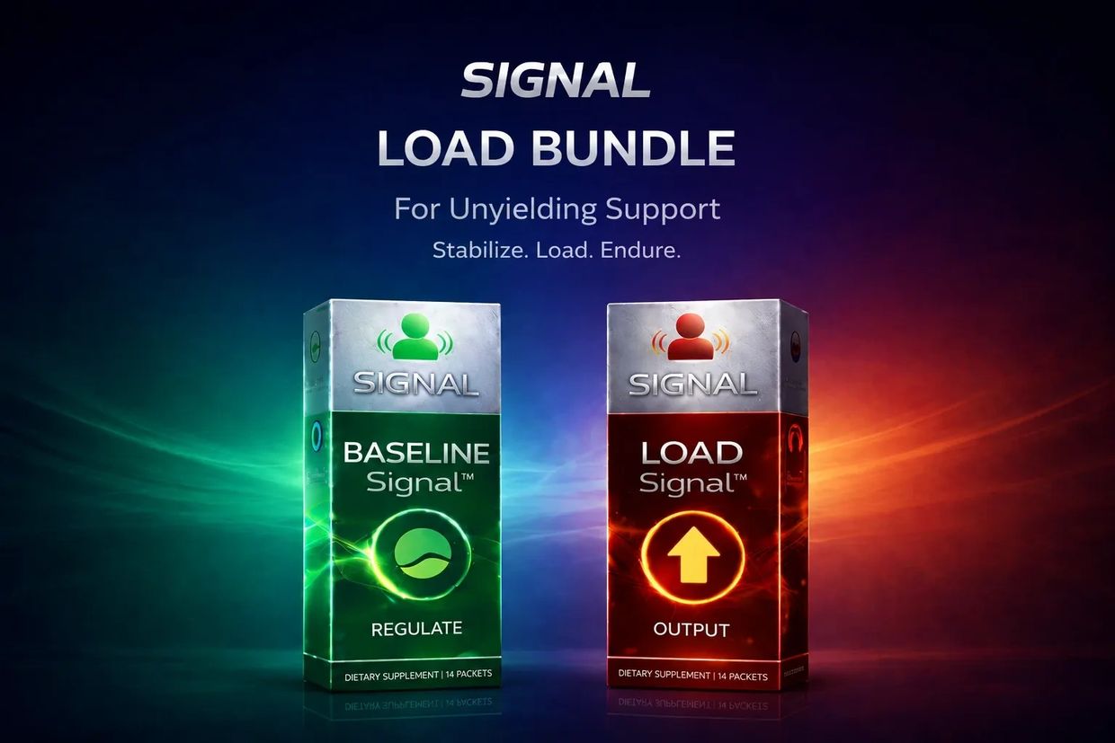 Signal Load Bundle with Baseline and Load Signal supplements for support and endurance.