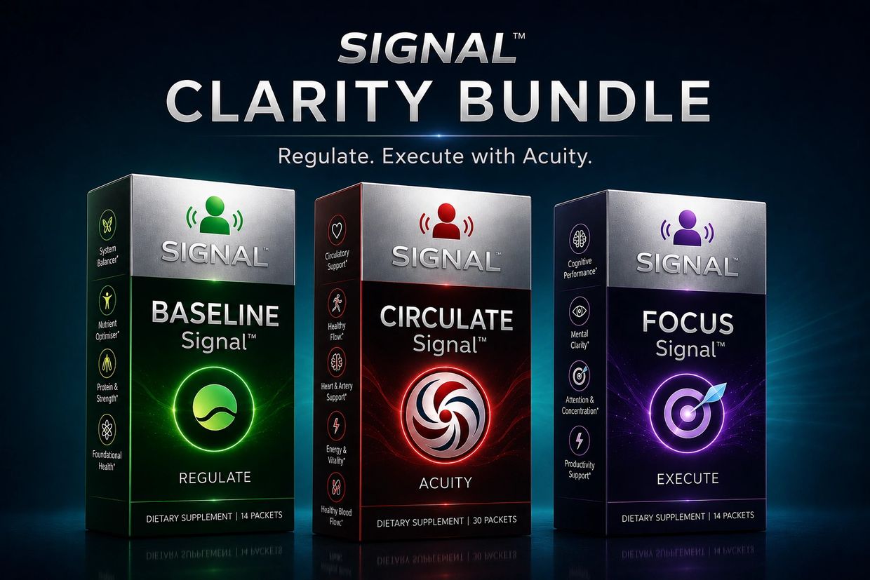 Signal Clarity Bundle dietary supplements for regulate, acuity, and execute.