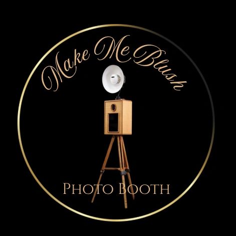 photo booth with log Make Me blush photo booth 