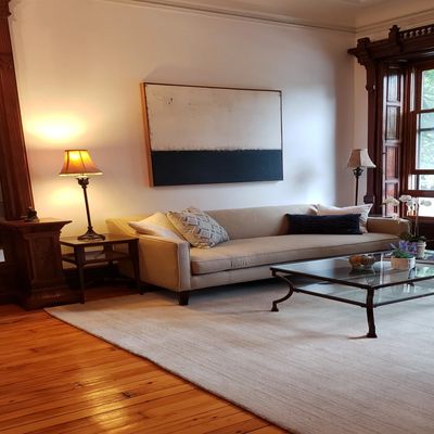 After of home decluttered with purpose in NYC.