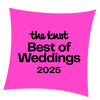 "The Knot: Best of Weddings 2025" award badge