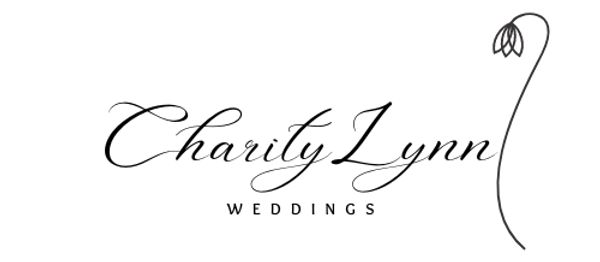 A logo for Charity Lynn Weddings.