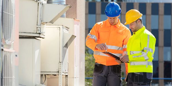 HVAC service technicians providing onsite 24/7 service